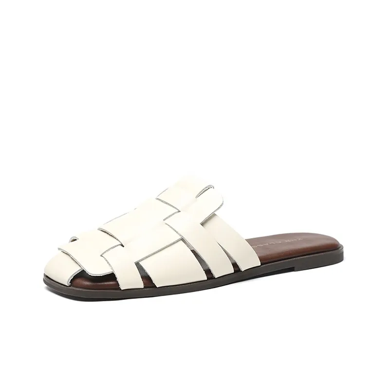 ZHR Flat Closed Toe Slippers Women's