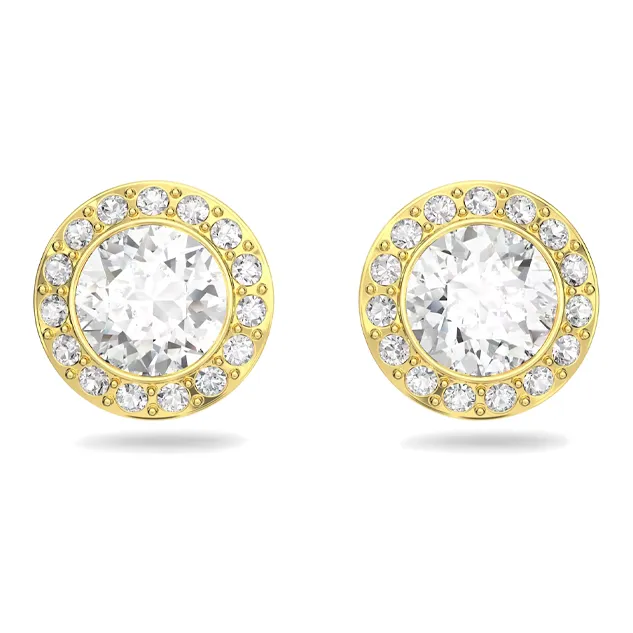 Swarovski Gold-Tone Plated Stud Earrings Women's Gold