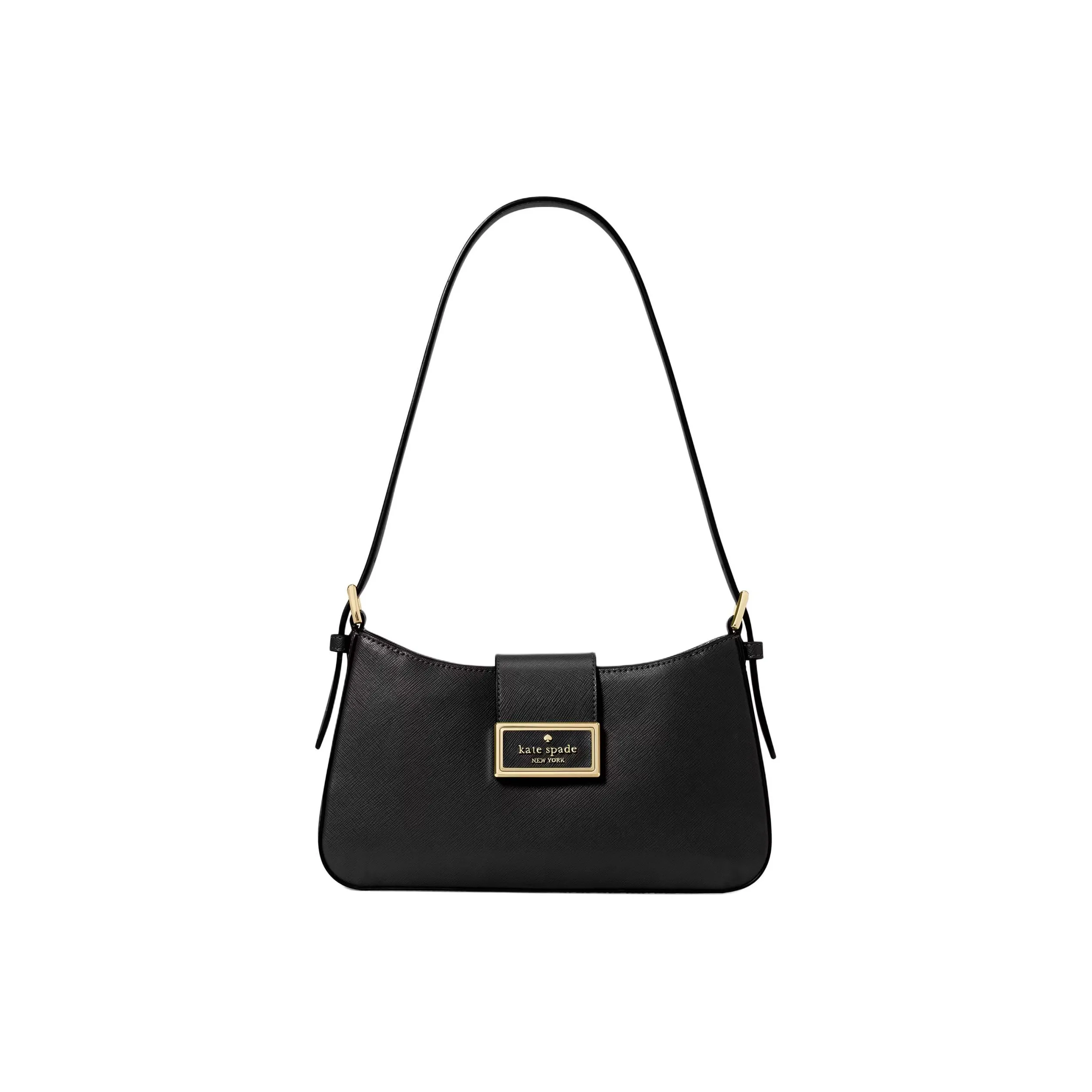 Kate Spade Saffiano Leather Handbag, Shoulder Bag Trumpets Women's Black