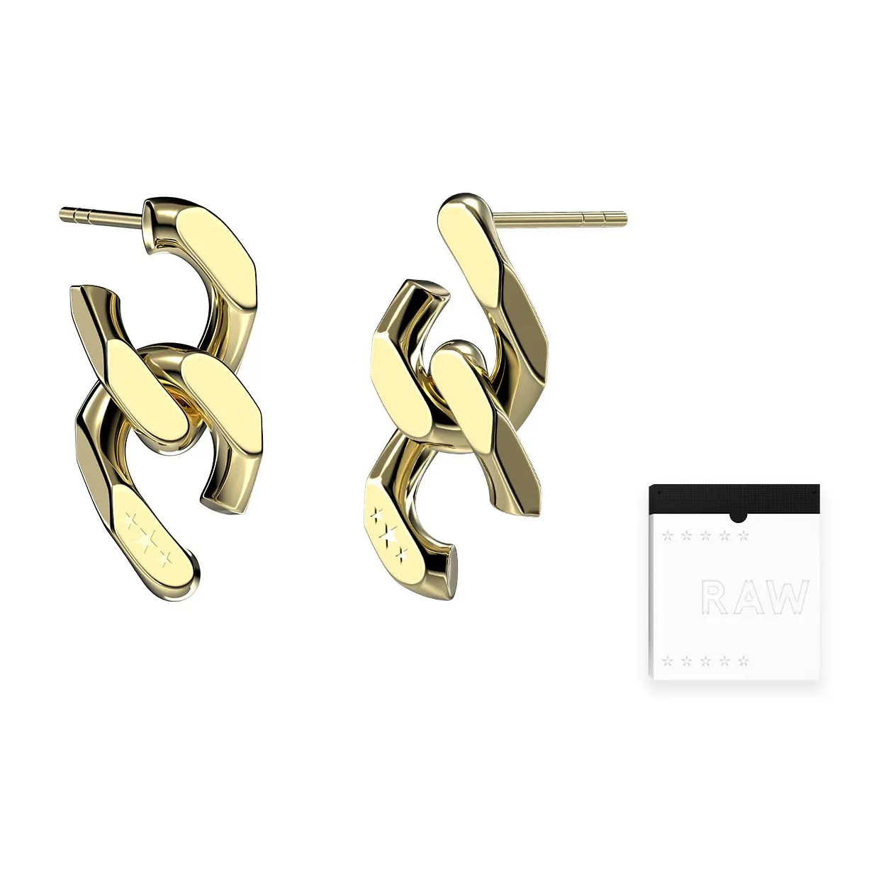 RAWNESS Титановые стальные серьги-гвоздики женские