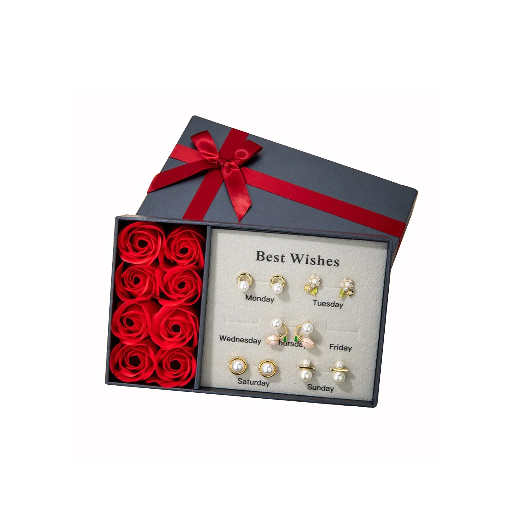 QLADY Серебряные серьги-гвоздики с иглой женские