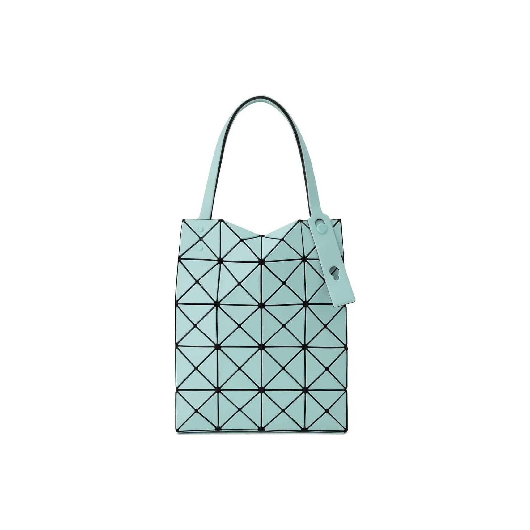 ISSEY MIYAKE Lucent Boxy Нейлон Искусственная кожа Маленькая квадратная сумка Тоут Сумка Сумка Женская Кремово-зеленая