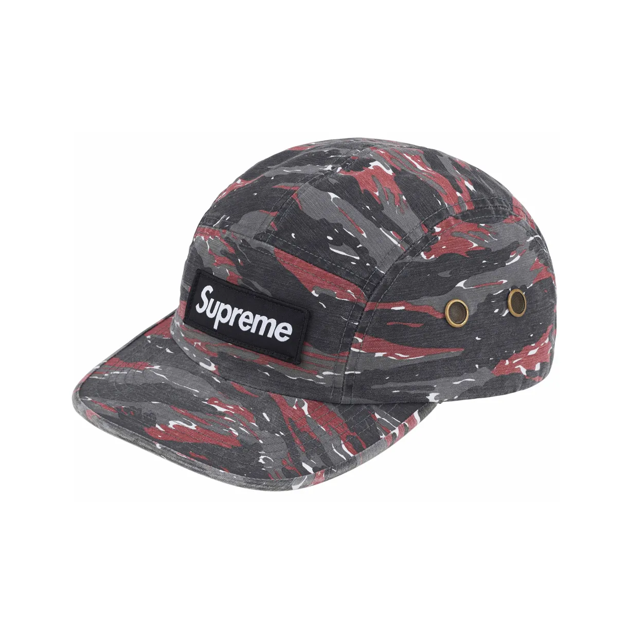 Supreme 100% хлопок Кепки Унисекс Камуфляжный красный