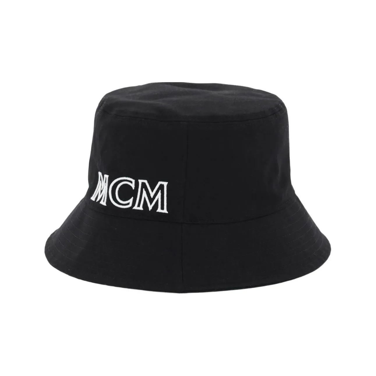 MCM Cotton Bucket Hats Unisex Black