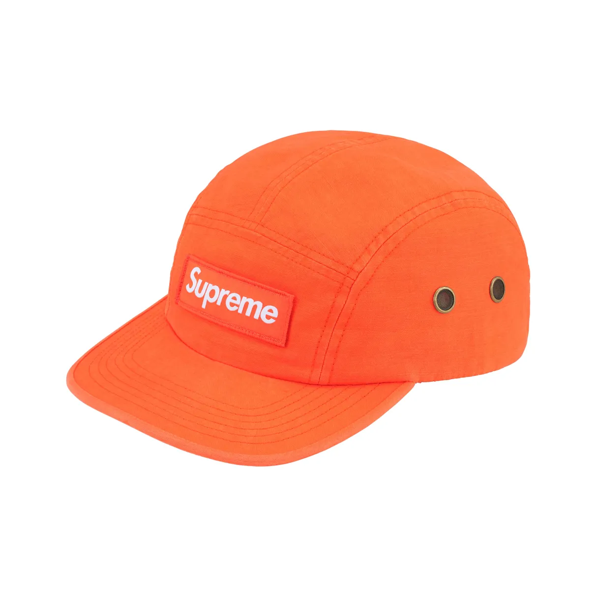 Supreme Хлопковые кепки унисекс оранжевого цвета