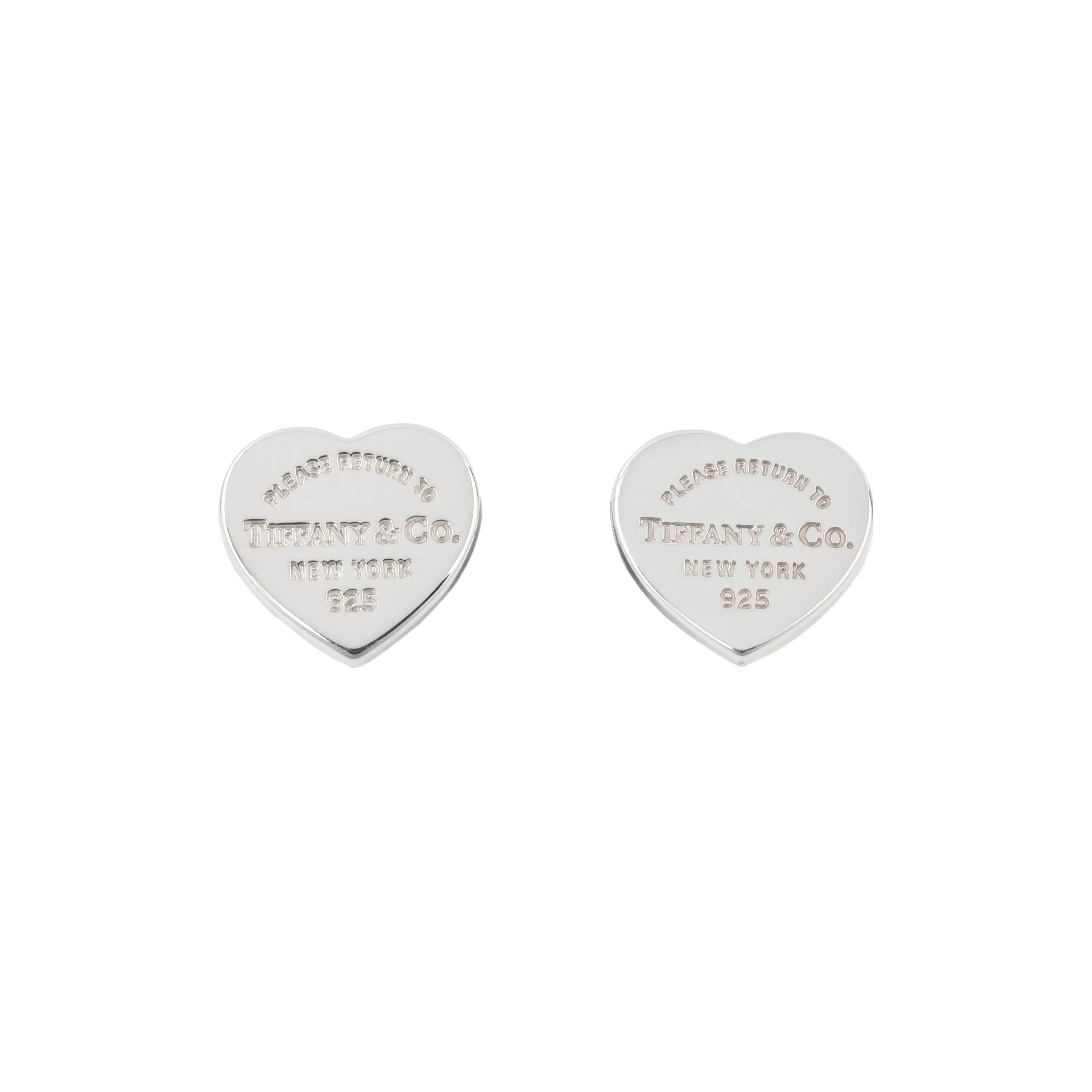 TIFFANY & CO. 925 Sterling Silver Stud Earrings Women's Silver