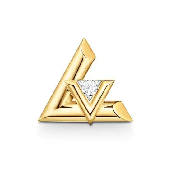 LOUIS VUITTON Lv Volt One Stud Yellow Gold And Diamond Per Unit