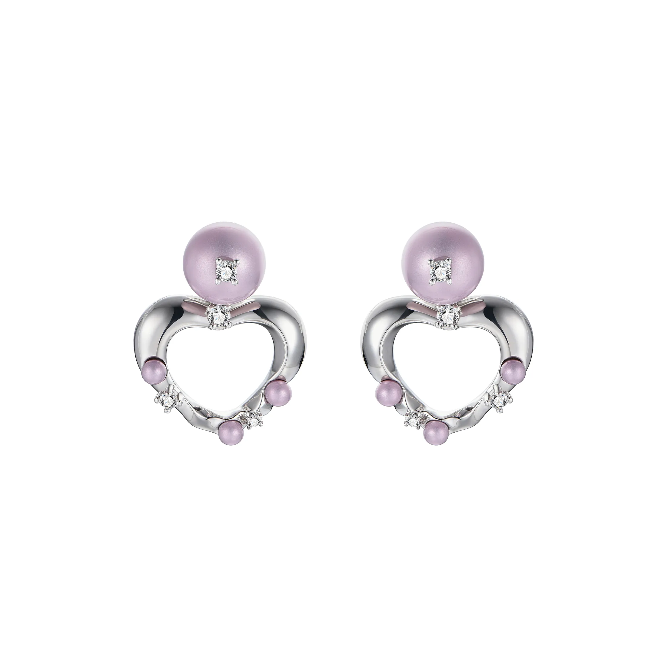 RSNY Латунь Нержавеющая сталь Серьги-гвоздики Женские