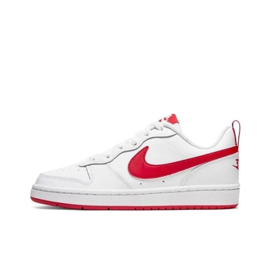 Nike Court Borough Low 2 'White University Red' Gs