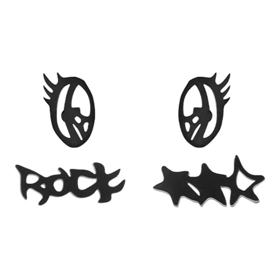 Серьги-гвоздики BLACKHEAD из титановой стали унисекс