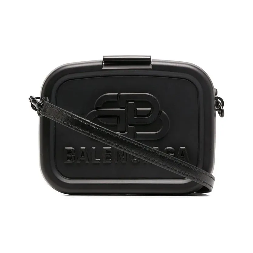 Balenciaga Sheepskin Lunch Bag, Crossbody Bag, Shoulder Bag Women's Black