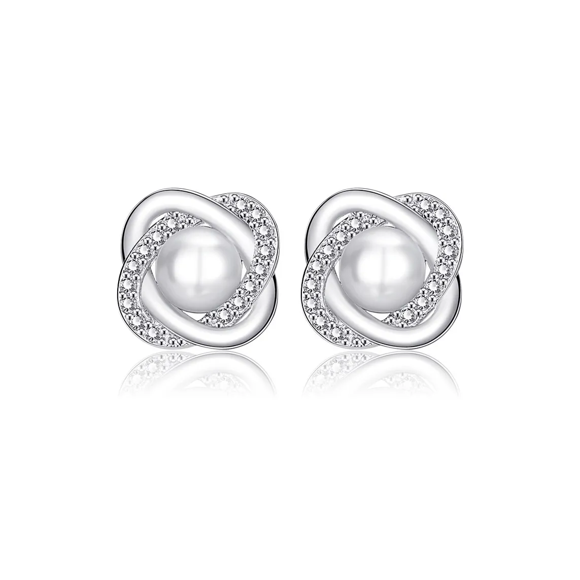 DJIN Серебро S925 Серьги-гвоздики Женские