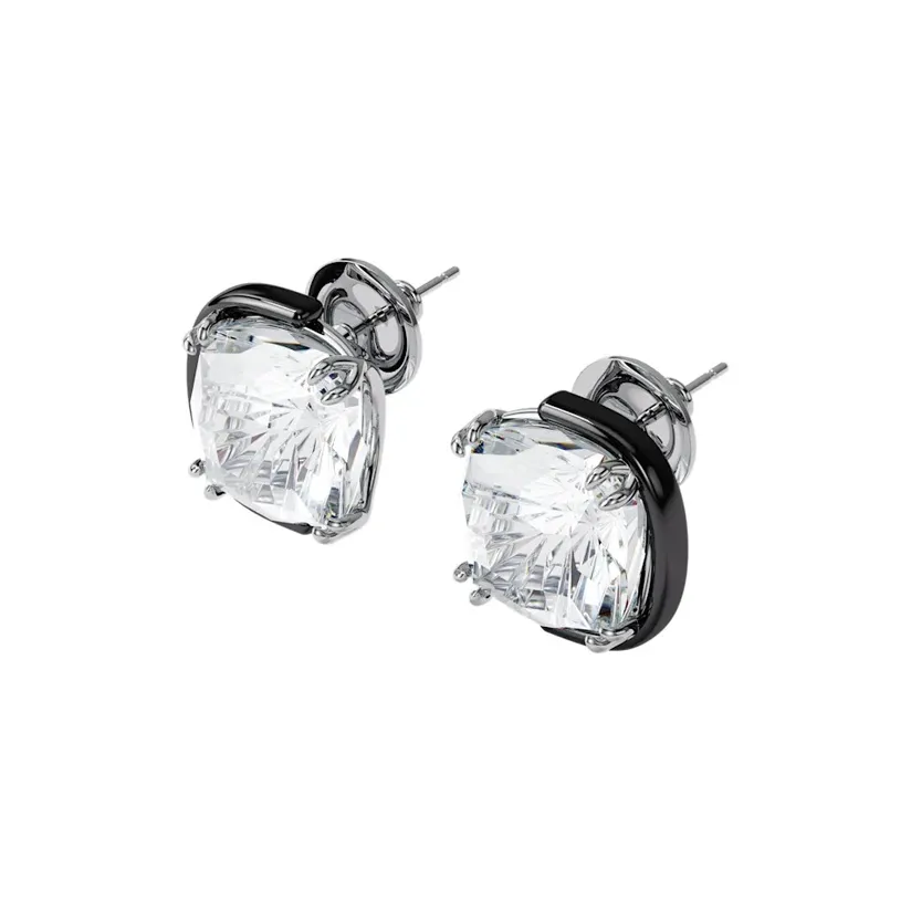 Серьги-гвоздики Crystal Swarovski Женские Серебряные