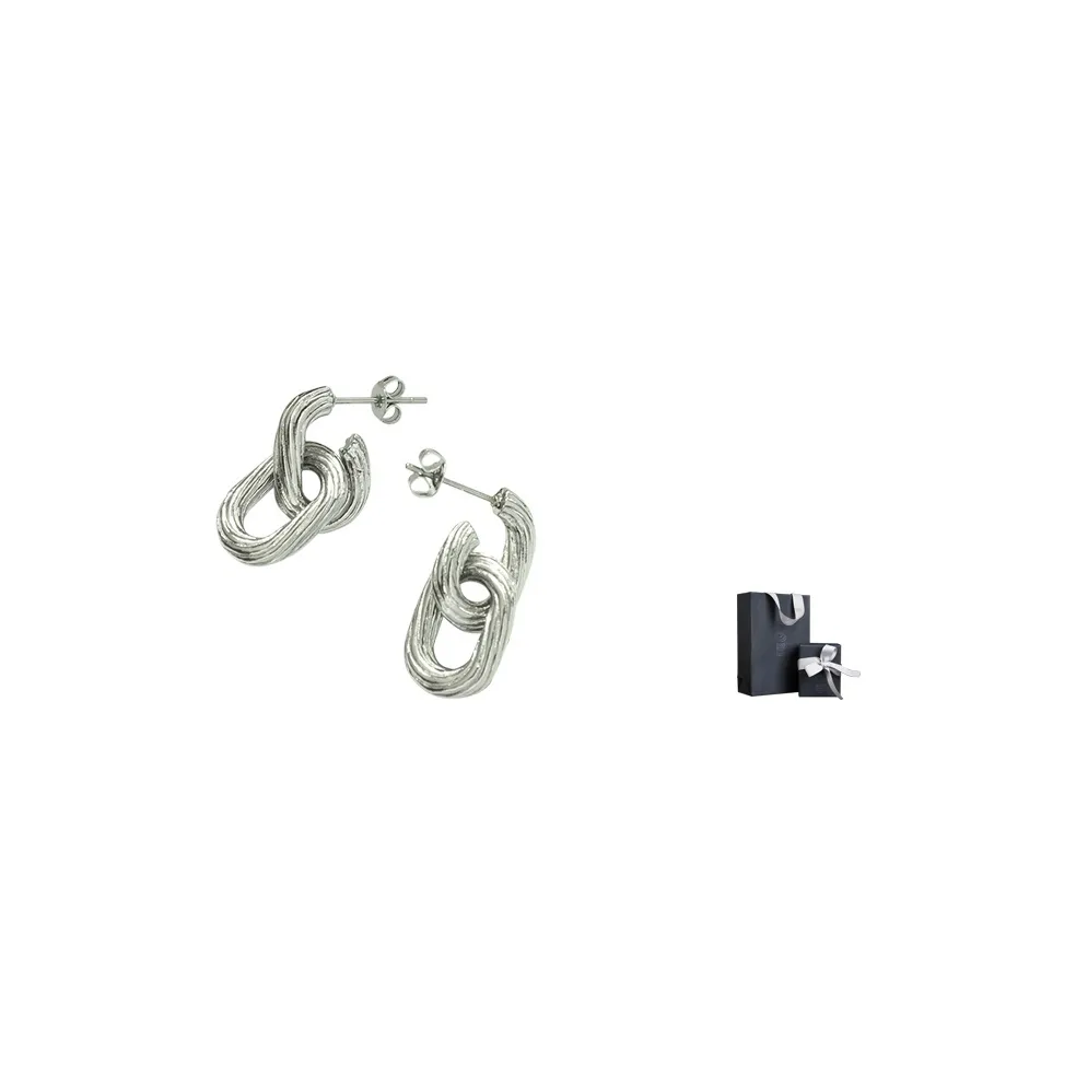 Distant Shore Золотой Покрытый Титановая Сталь Ухо Заклепки Унисекс