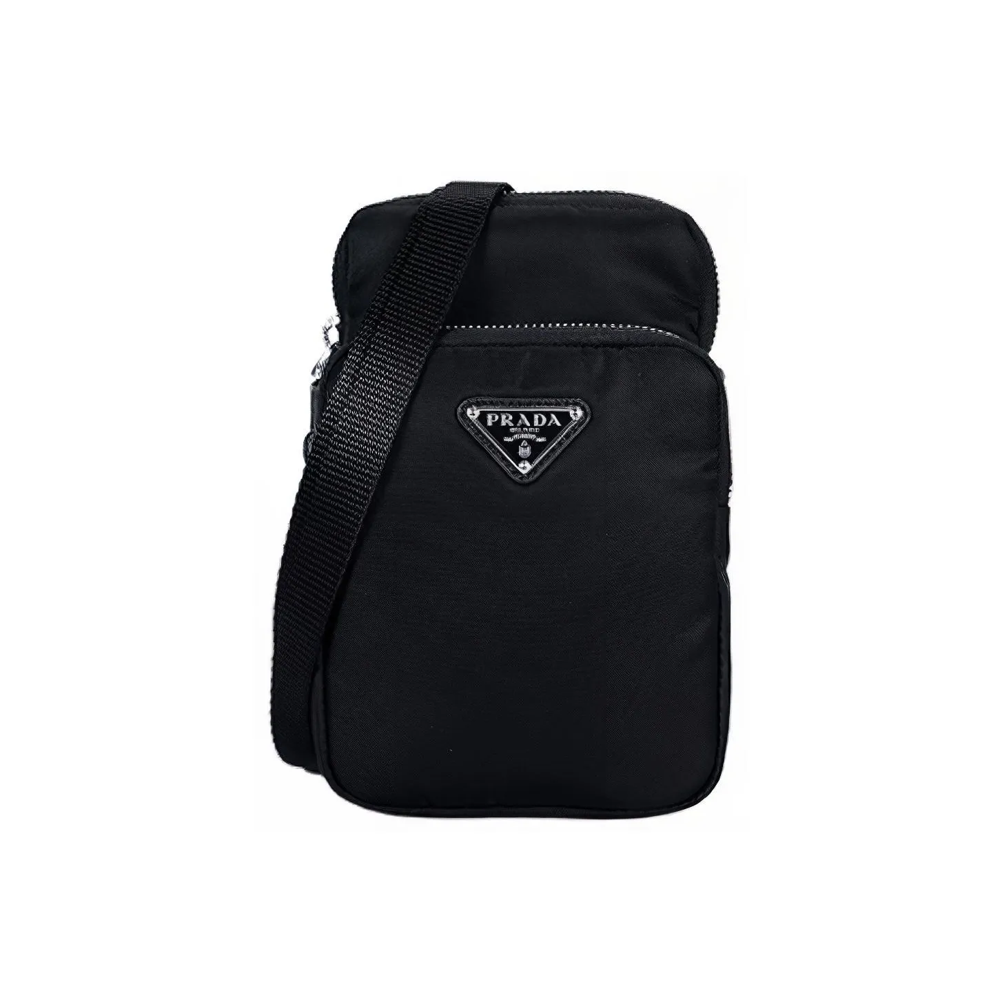 prada dreng Nylon Cell Phone Pouch Men's Black