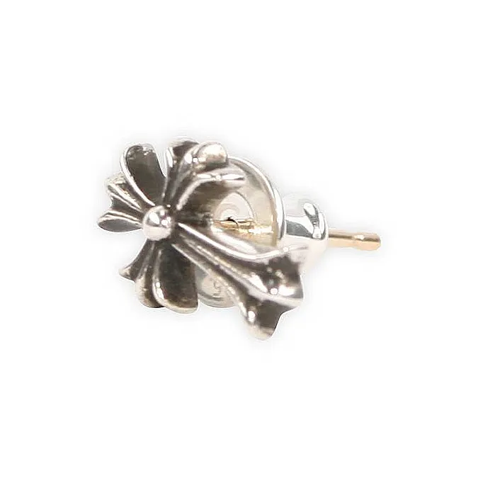 Chrome Hearts 925 Sterling Silver Stud Earrings Men's Silver