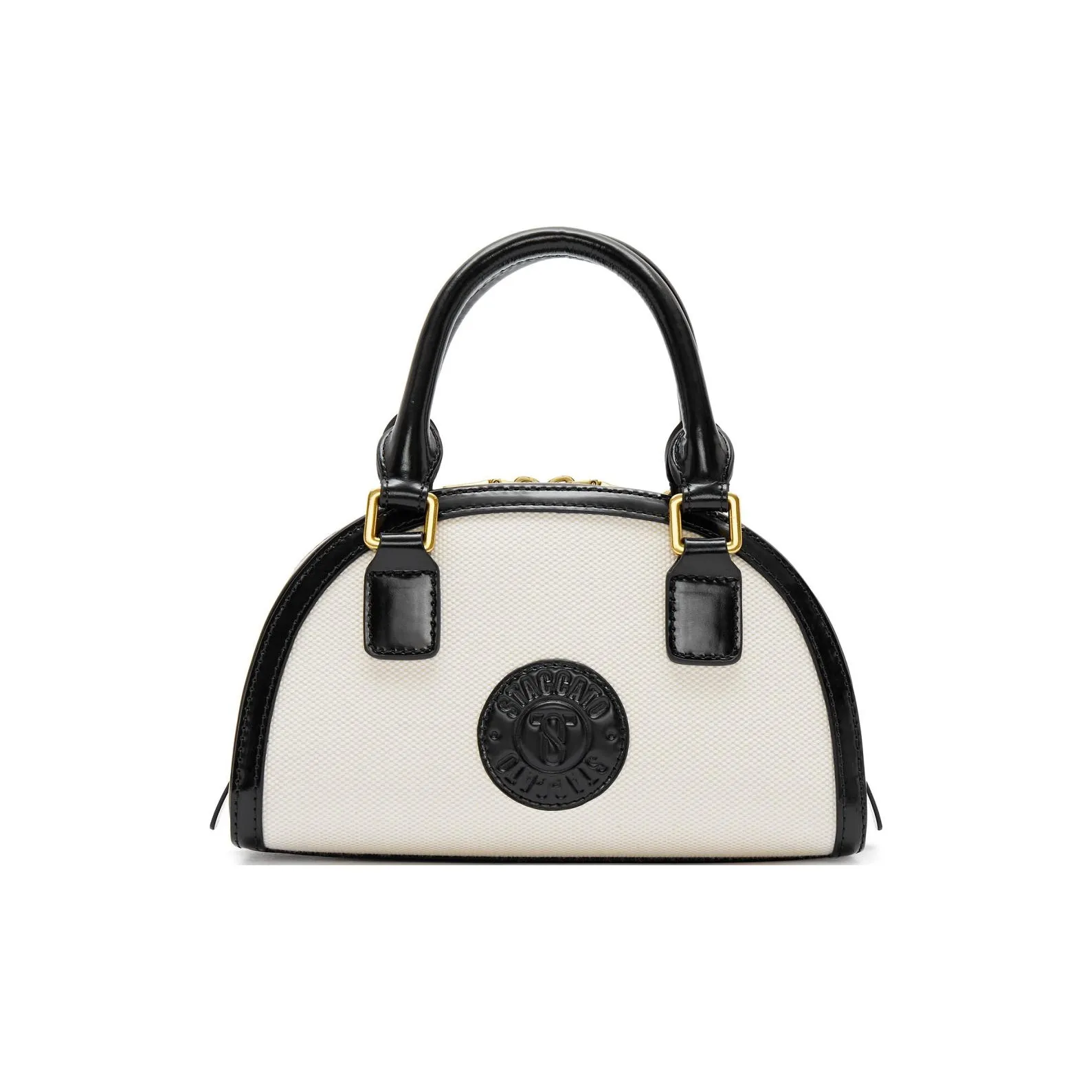 Staccato Fabric With Cow Leather Minimalist Style, Elegant And Large Capacity Crossbody Handbag Regular Women's