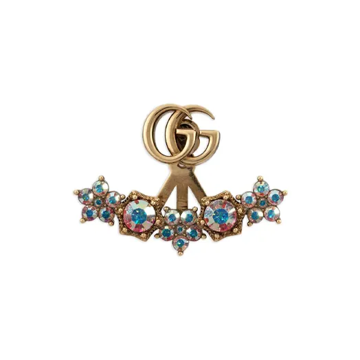 GUCCI Metal Stud Earrings Women's Multicolor