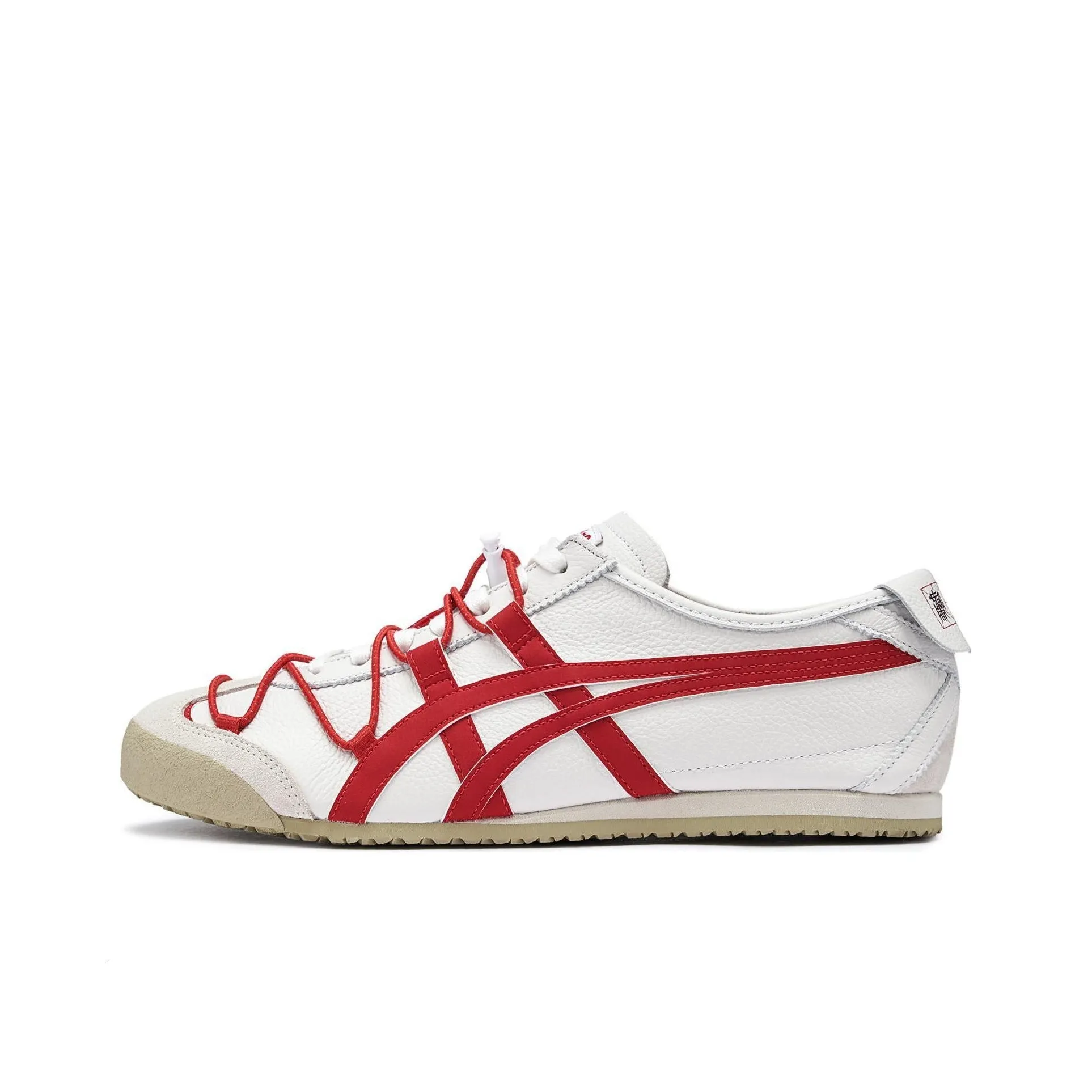 Onitsuka Tiger MEXICO 66 Устойчивый к истиранию Низкий Топ Повседневные Беговые кроссовки Унисекс Белый