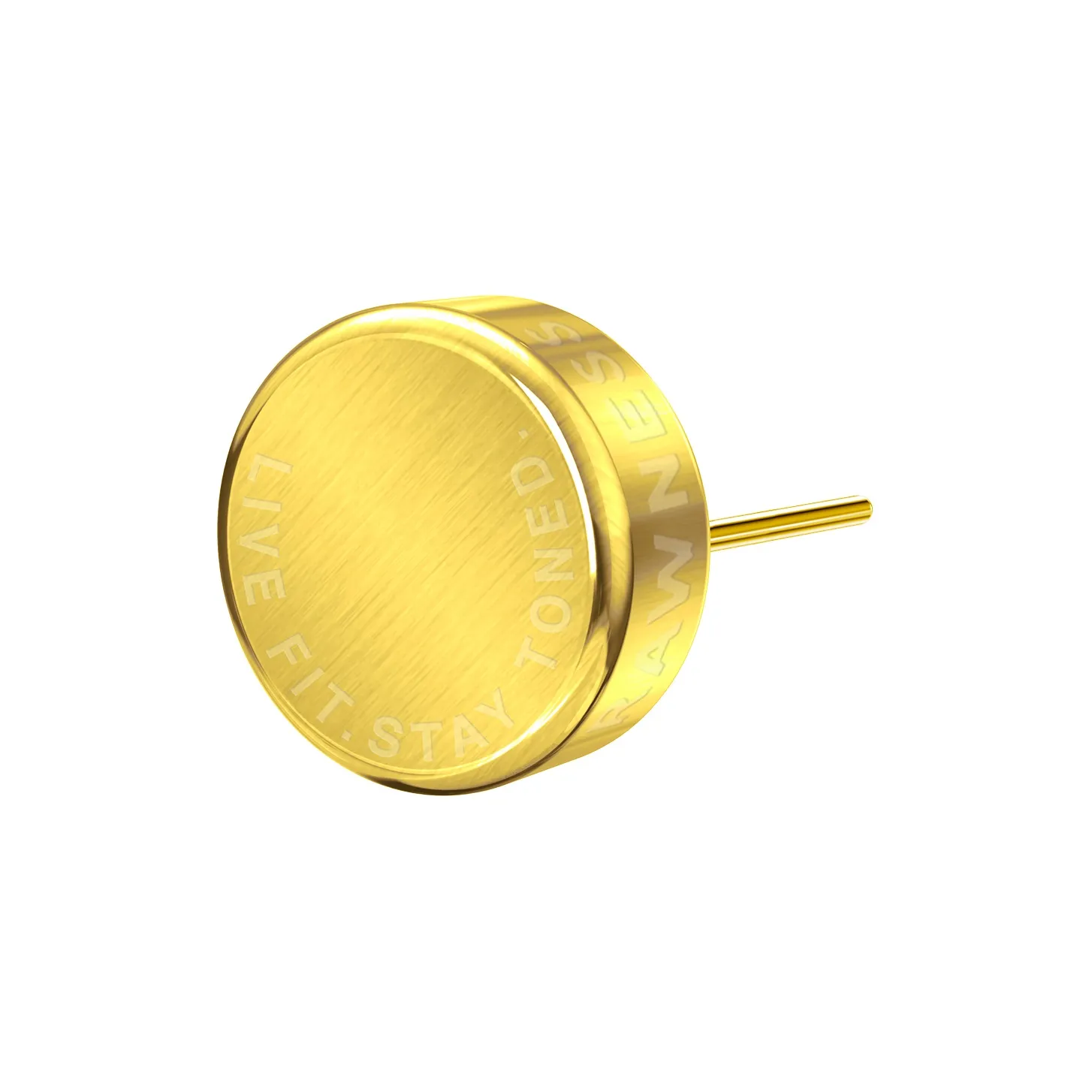 RAWNESS Титановые и стальные серьги-гвоздики унисекс черный