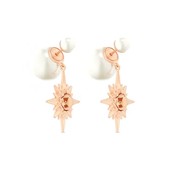 DIOR Stud Earrings Women's Pink