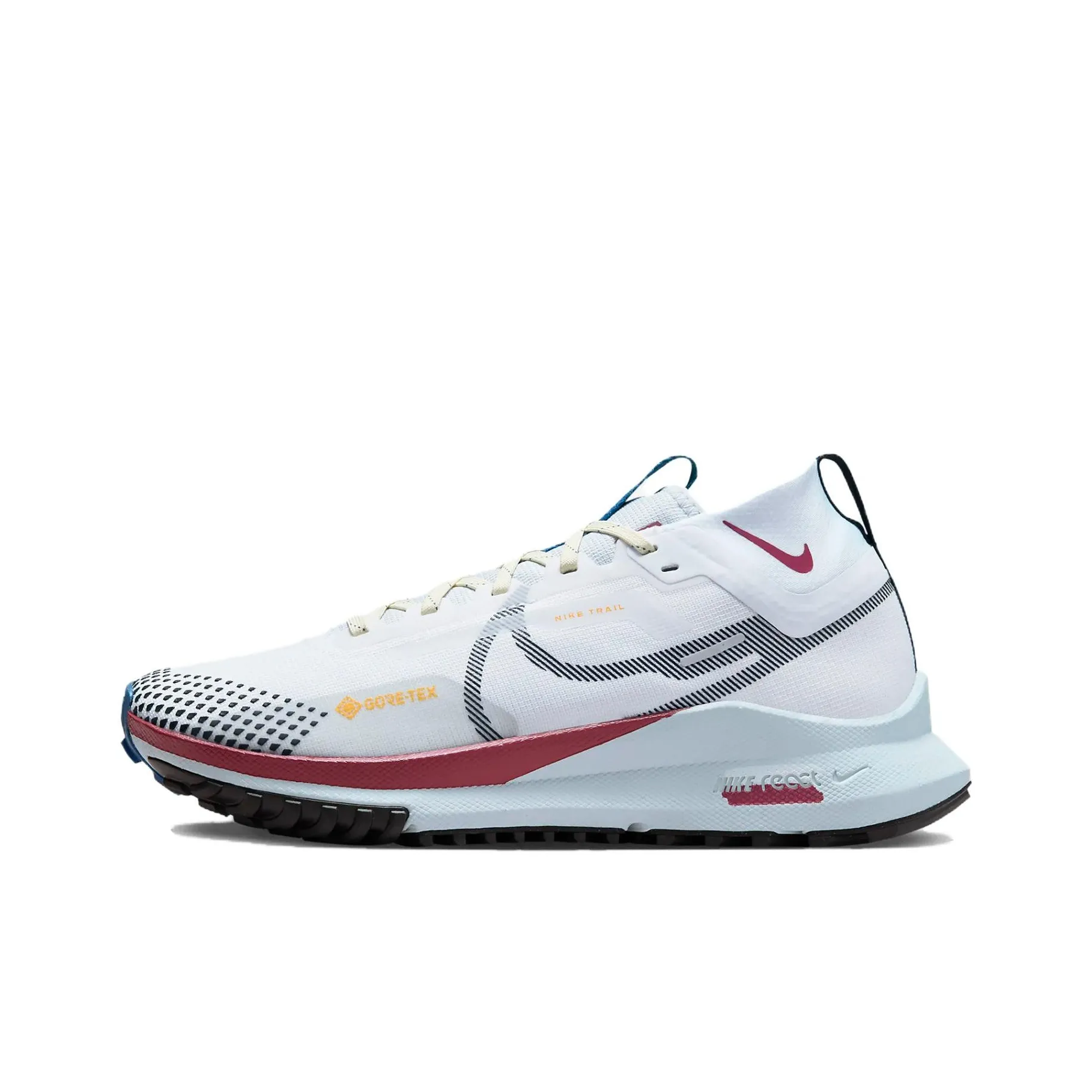 Nike React Pegasus Trail 4 Gore Tex White Cedar Court Blue Black Women's