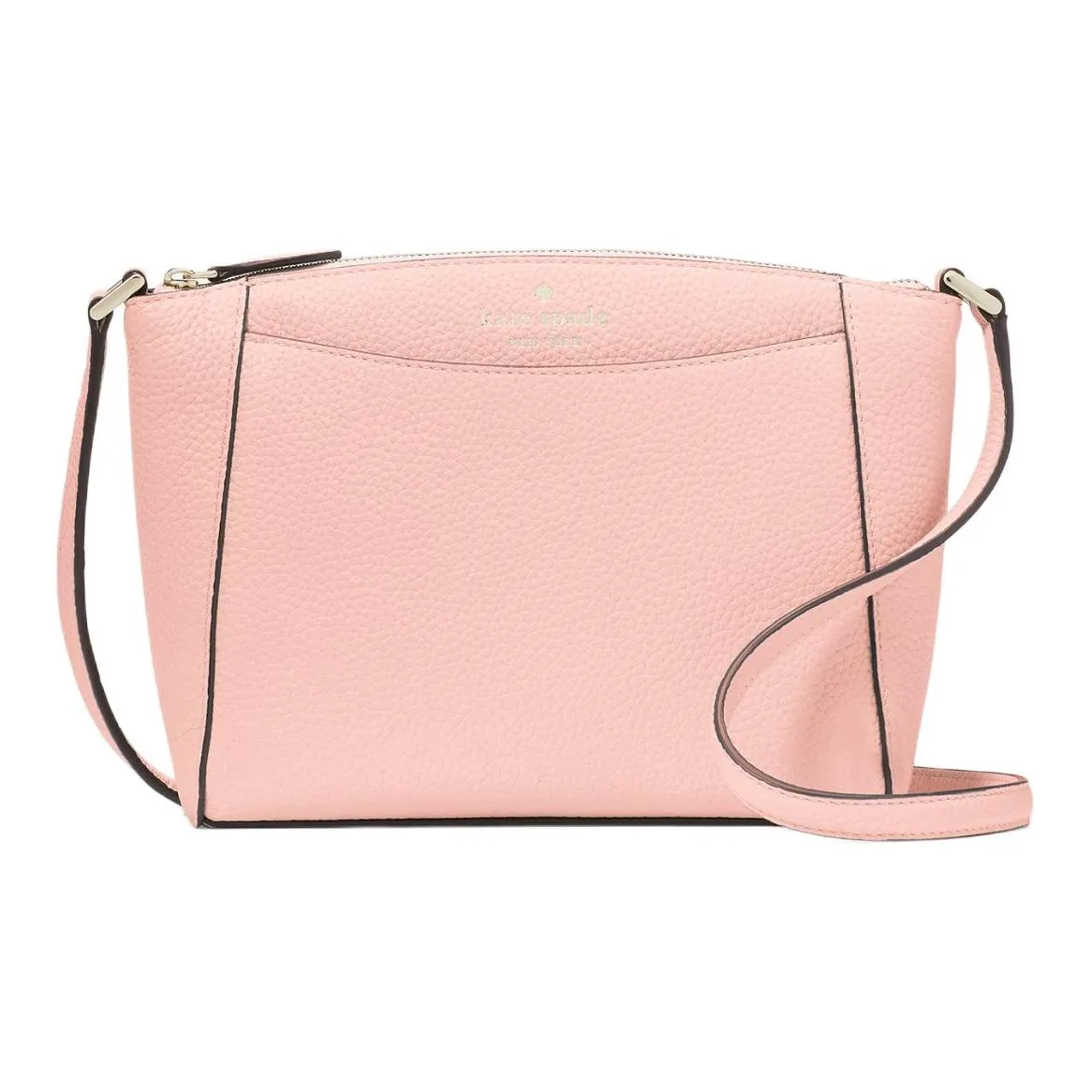 Kate Spade Pebbled Leather Shoulder Bag, Crossbody Bag Women's Rose Tea