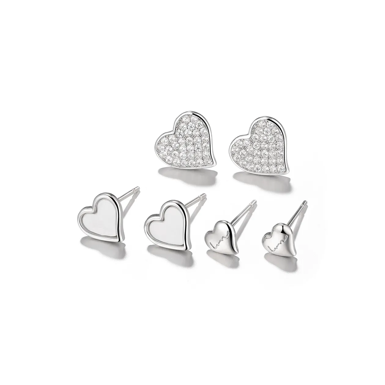 Clect Экологичные Медные Серьги-гвоздики Женские