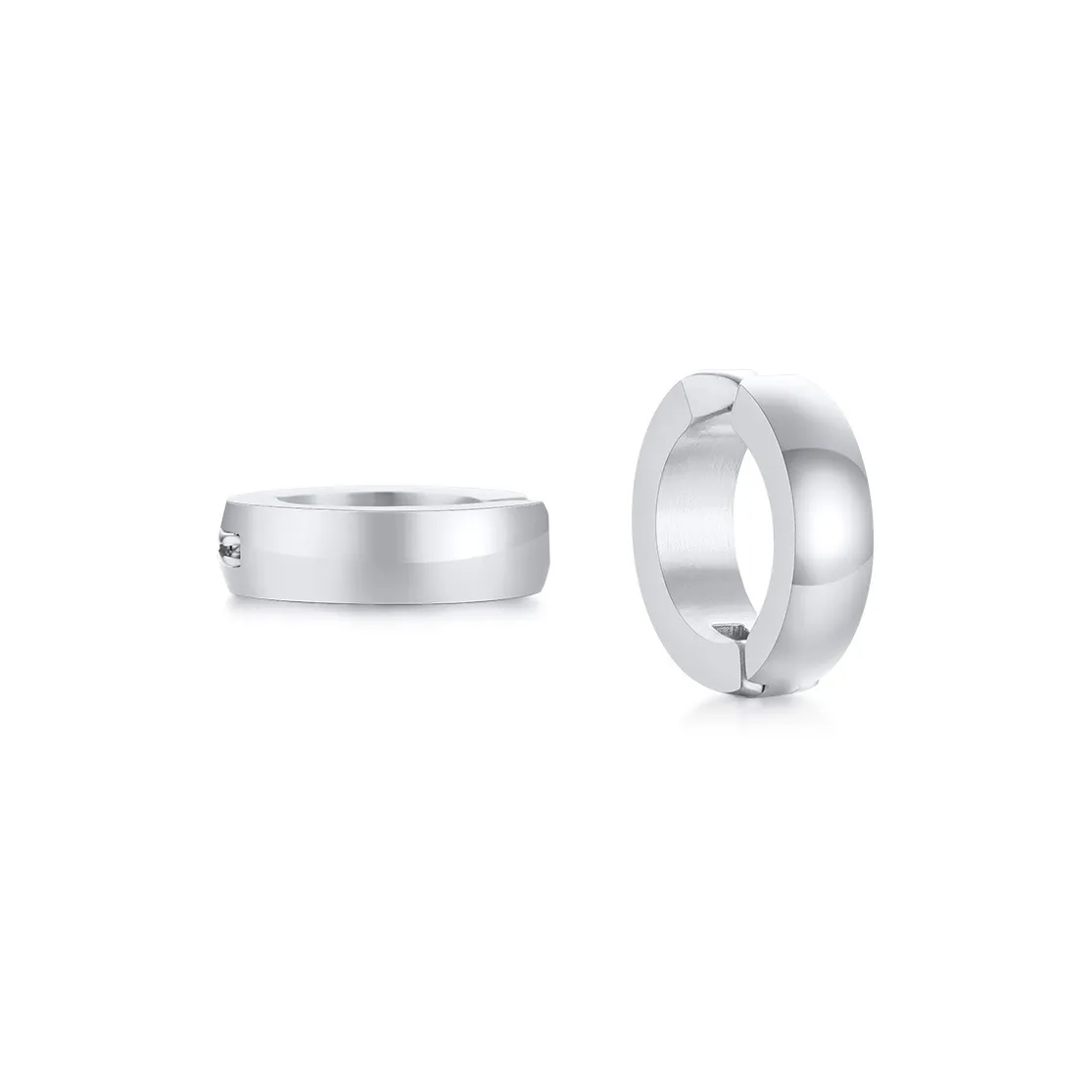 Серьги-гвоздики PEACE CAT из титановой стали унисекс серебряные