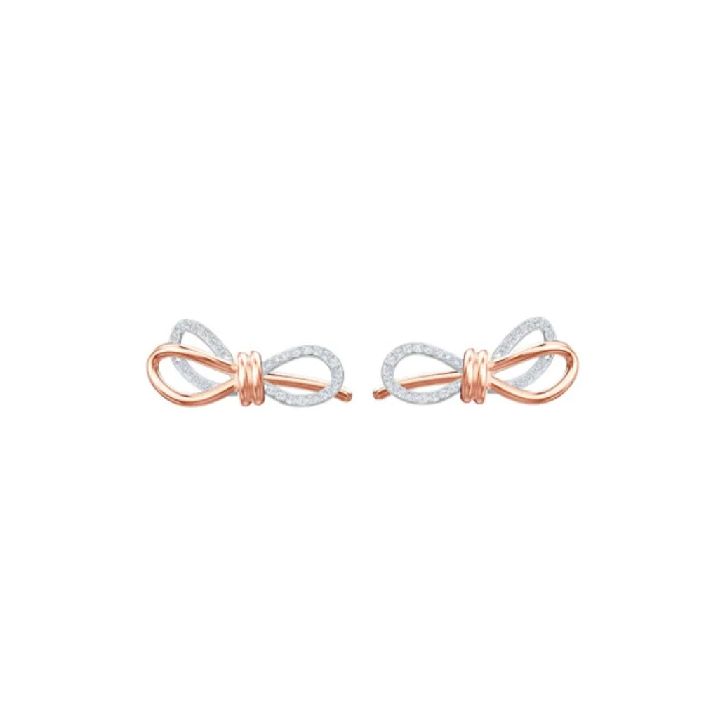 Swarovski Lifelong Bow Stud Earrings Women's