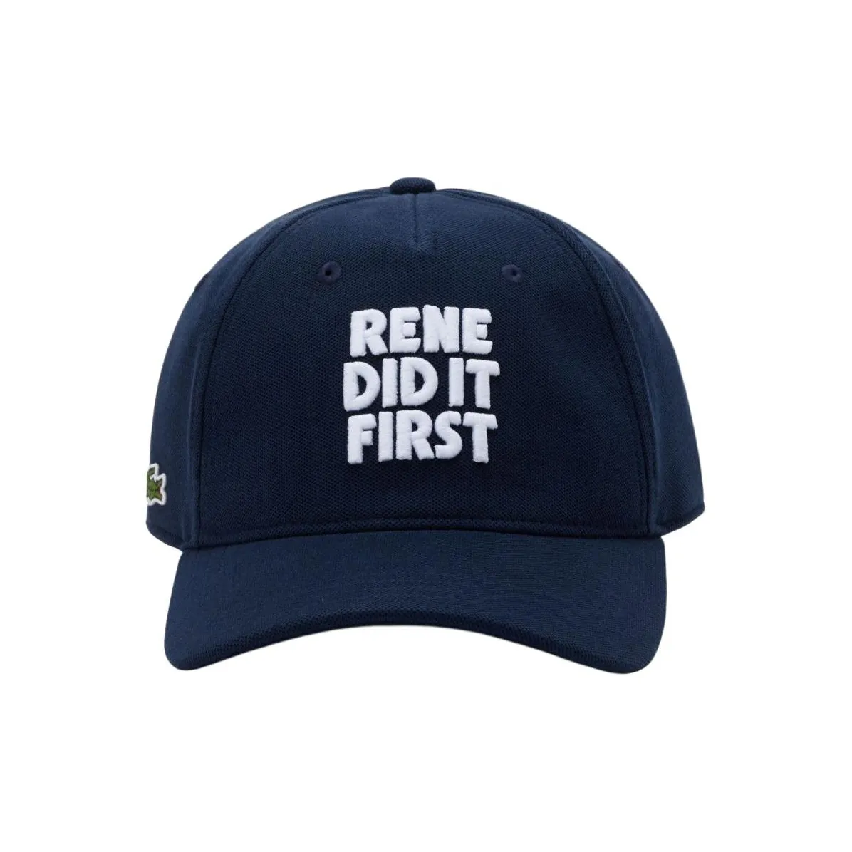 Кепки из хлопка с логотипом LACOSTE женские синие