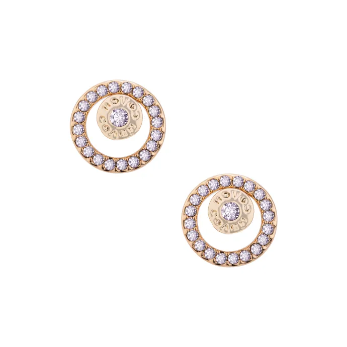 COACH Alloy Stud Earrings Women's Gold