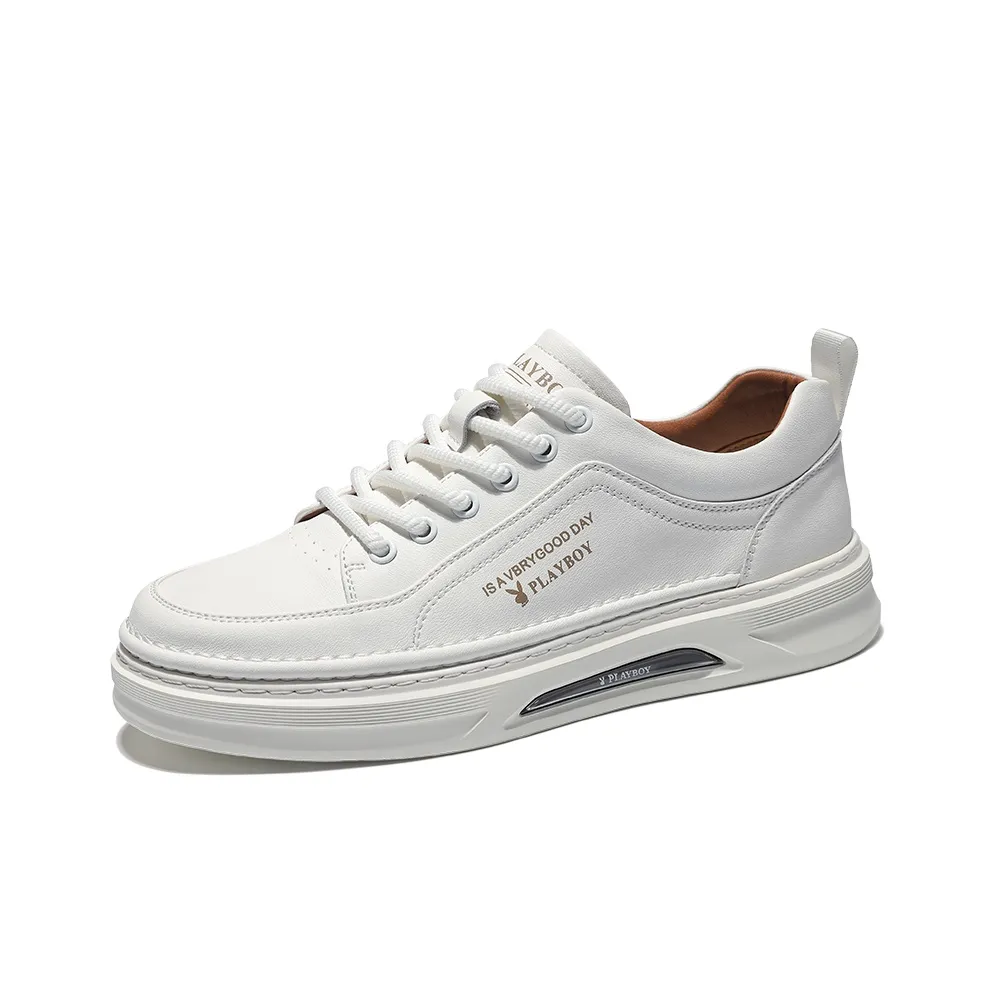 Playboy Playboy Cushioned Height Increase Wear-Resistant Lightweight Breathable Low-Top Skateboard Shoes Men's