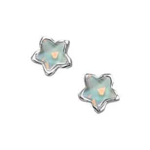 DAN DREAM S925 Серебряные серьги-гвоздики Кристалл Смола Ожерелье 2 предмета женский комплект