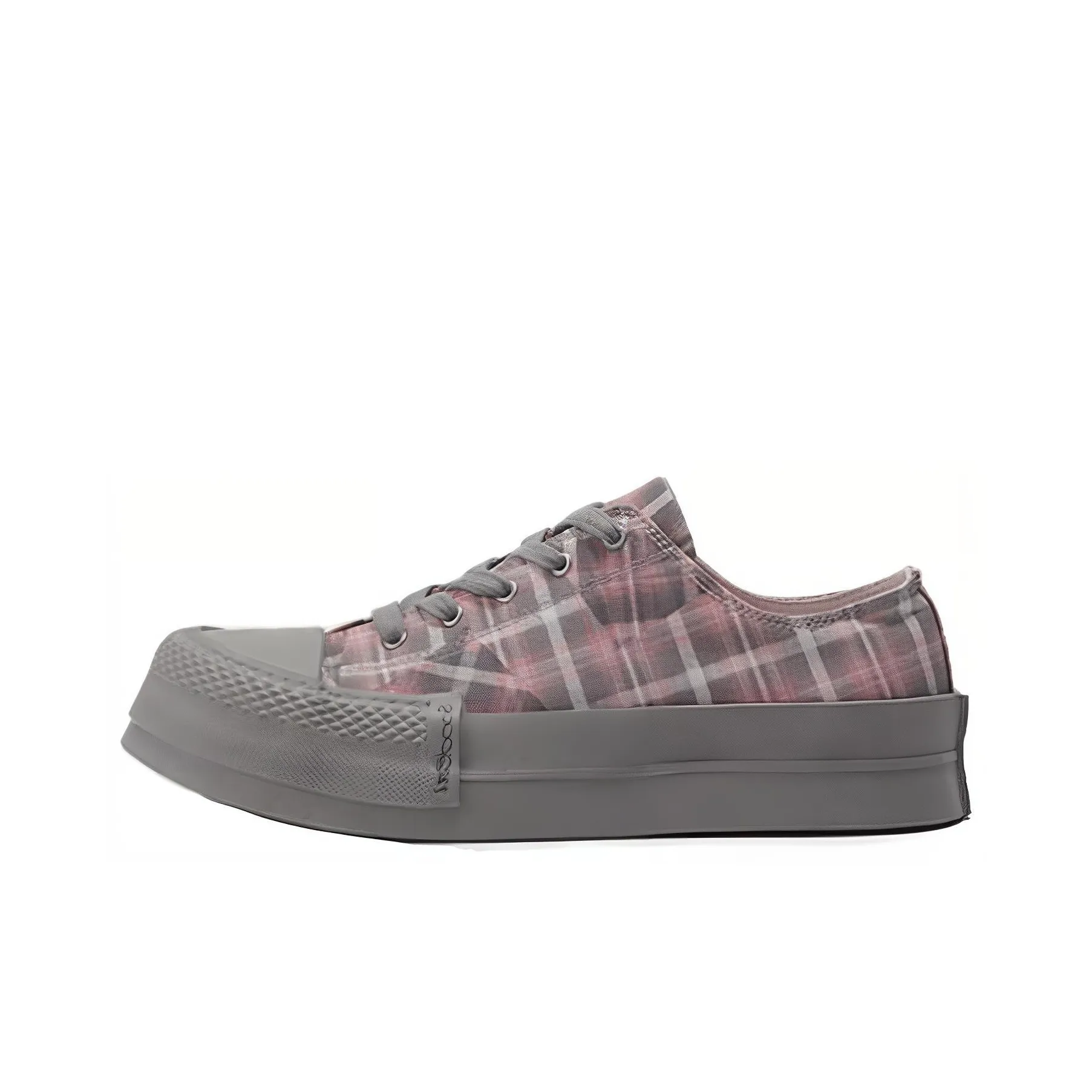 GOOD BAI Canvas Shoes Unisex Red Plaid