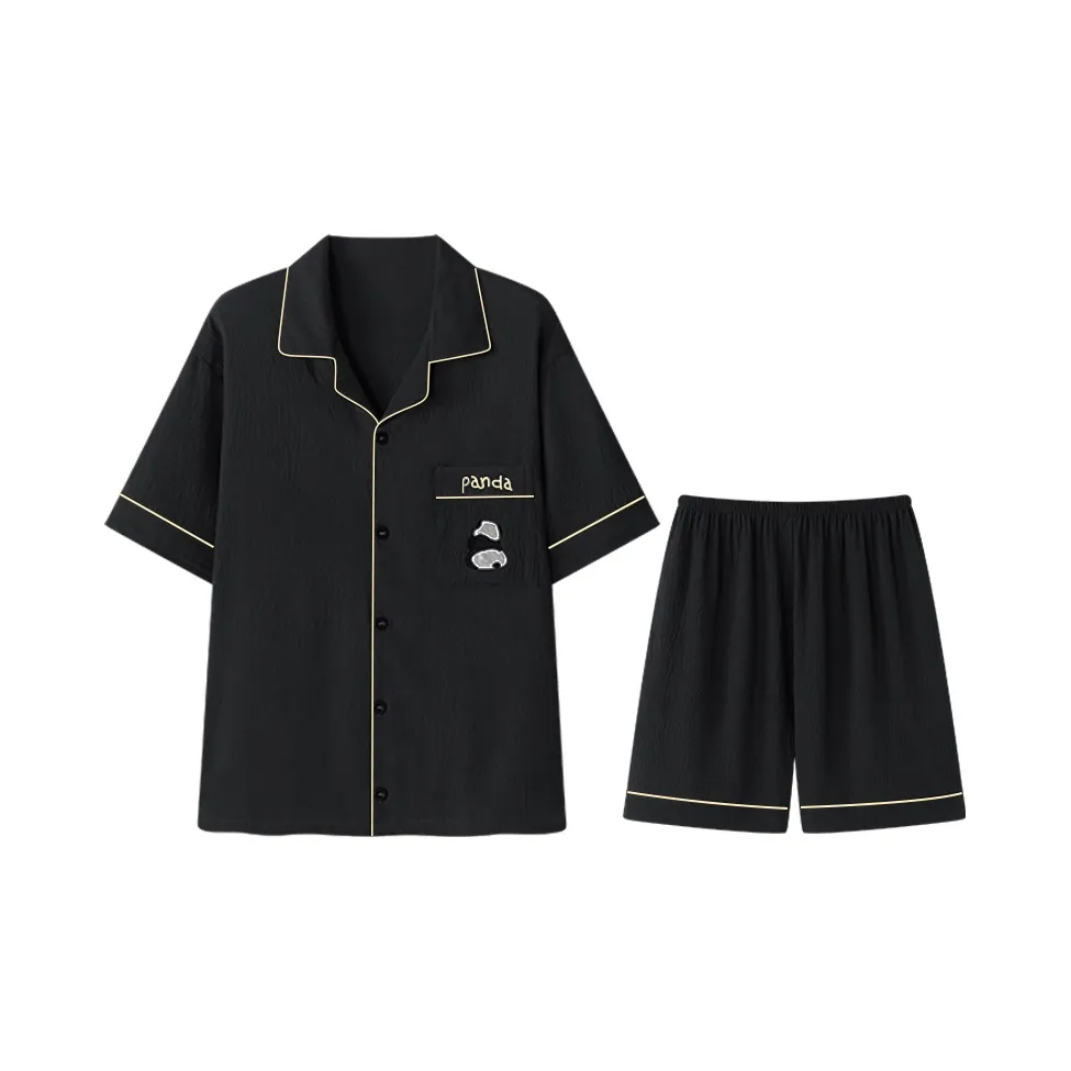 Lan Miao Pajama Set Men's Black