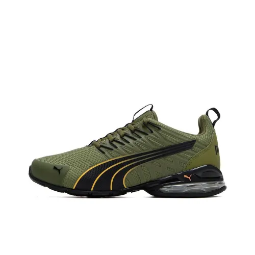 PUMA Voltaic Evo Беговые кроссовки Низкие Оливково-зеленый Черный Цитрусово-оранжевый Унисекс