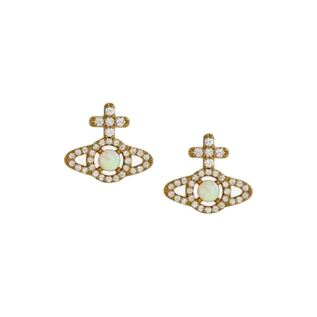 Vivienne Westwood Brass Stud Серьги Женские Золото