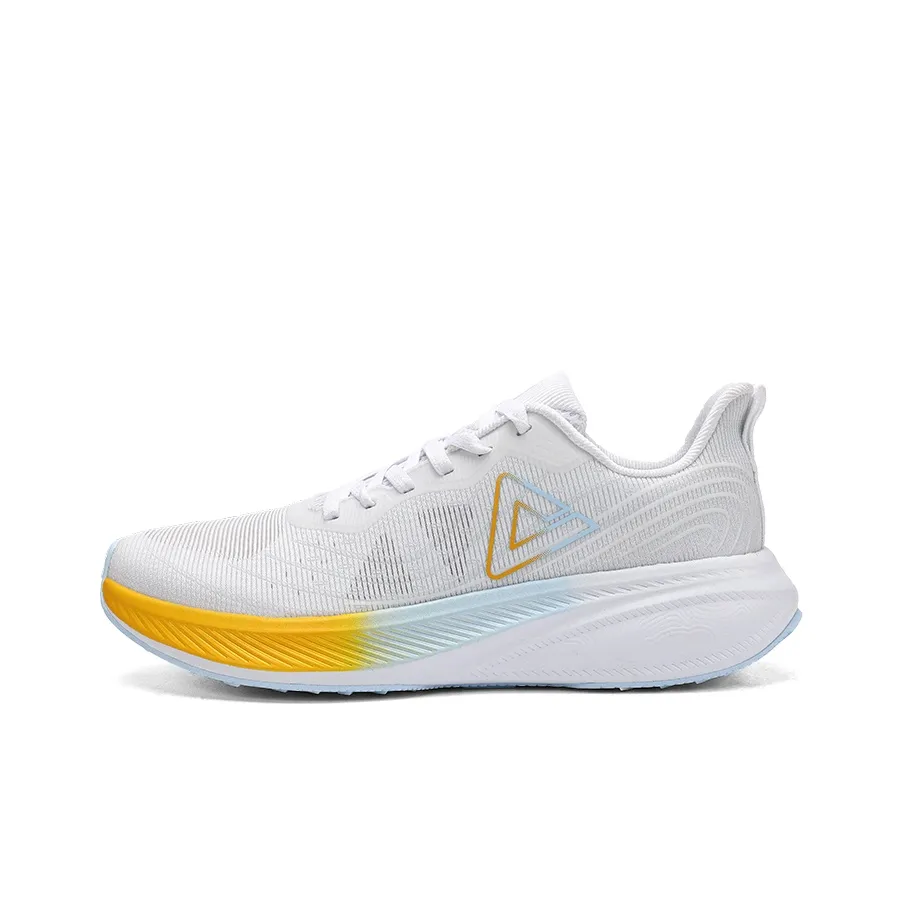 PEAK Шокабсорберы Slip-resistant Abrasion-resistant Низкий топ Беговые кроссовки Мужской Большой Белый Оранжевый Желтый