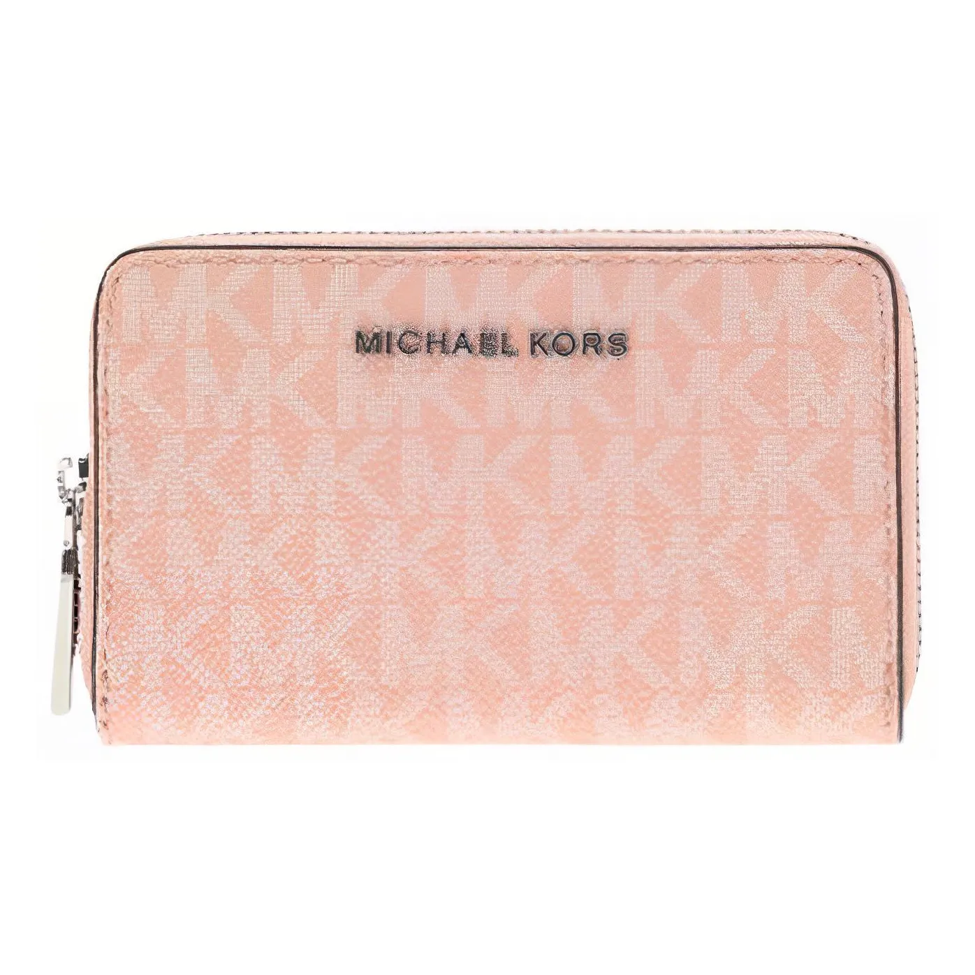 MICHAEL KORS Coated Canvas Wallet Trumpets Women's Light Pink
