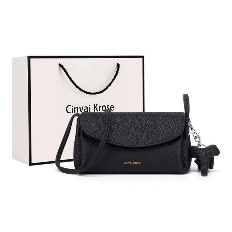 CinvaiKrose Коровья кожа с микрофиброй маленькая квадратная сумка через плечо маленькая женская