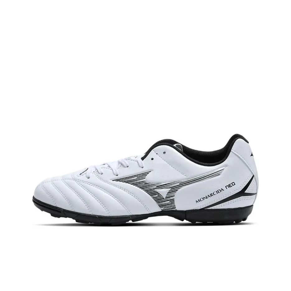 Mizuno MONARCIDA NEO 3 TF Шипы Противоскользящие Устойчивые к износу Футбольные бутсы Унисекс Белый Черный