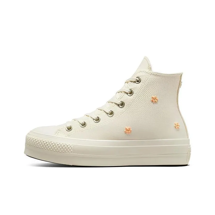 Converse Chuck Taylor All Star Lift Platform Hi Pearls Natural Ivory Women's