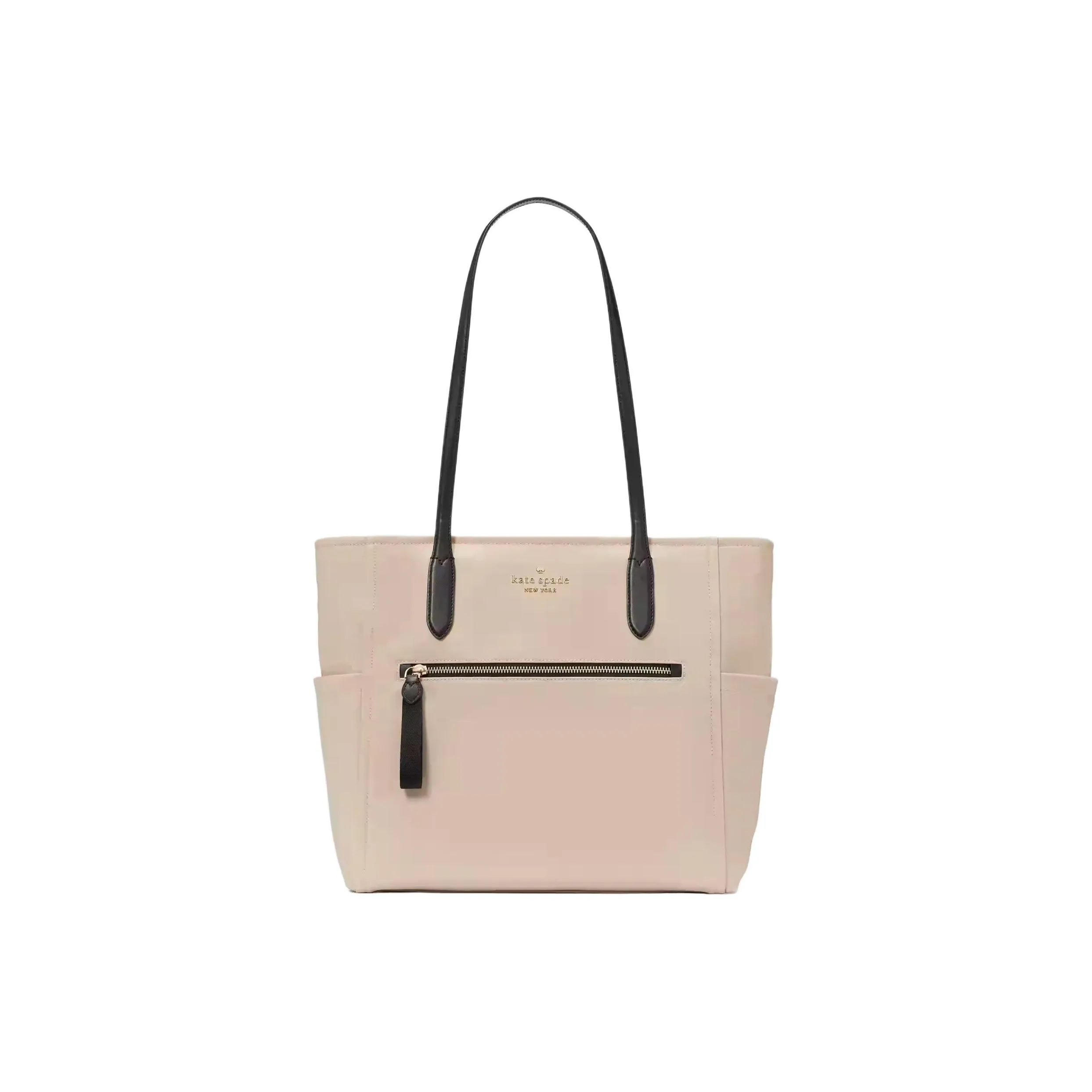 Kate Spade Chelsea Recycled Nylon Tote Bag, Shopping Bag, Shoulder Bag, Handbag Women's Warm Beige
