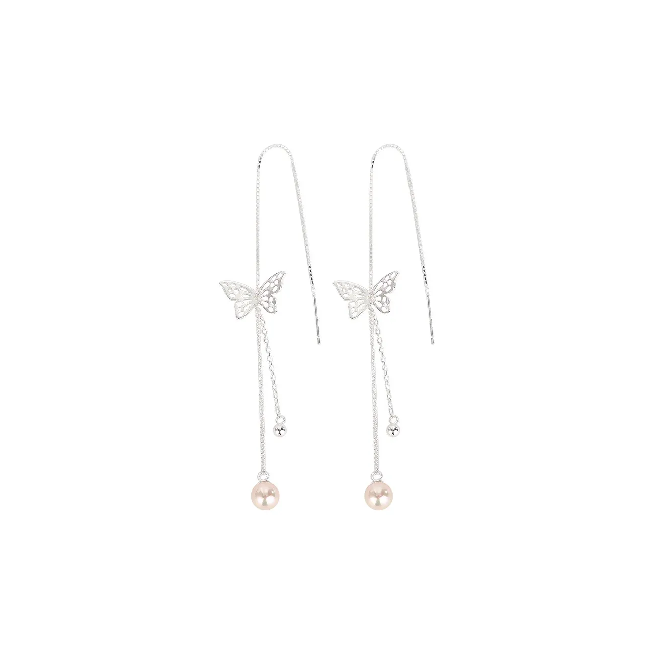 RUOK 925 Sterling Silver Drop Earrings Women's