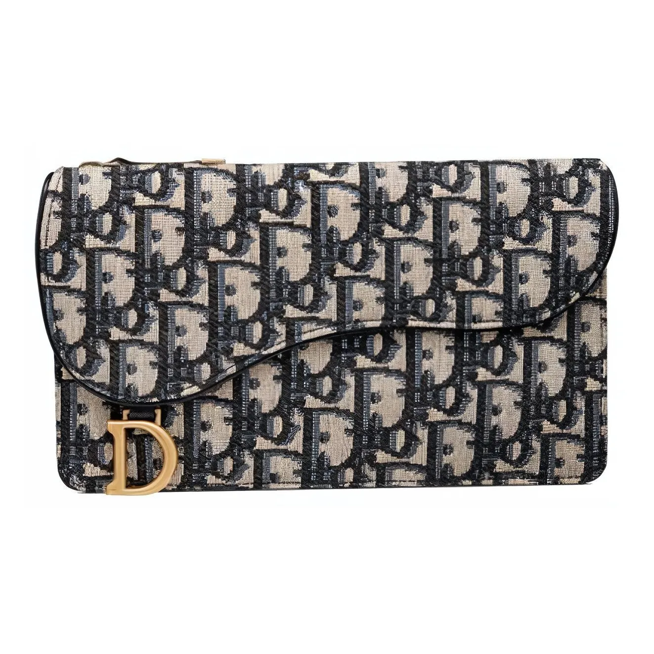 DIOR Canvas Bag Card Holder, Wallet Unisex Brown