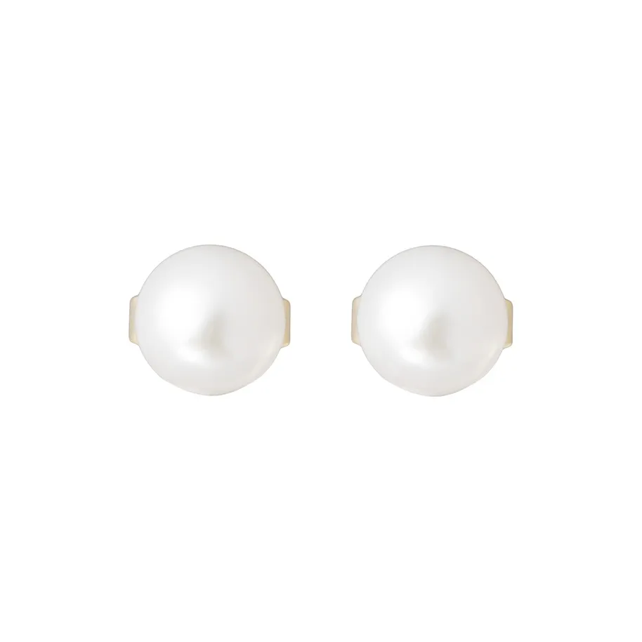 MIKIMOTO 18K Gold Stud Earrings Women's