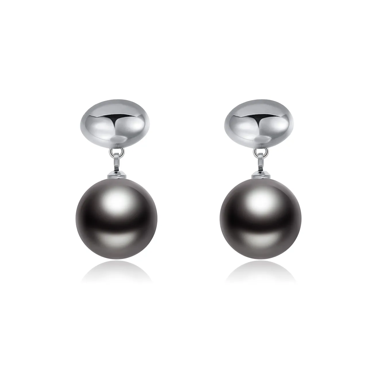 CLORIS YING Alloy Shell Pearl Stud Earrings Women's