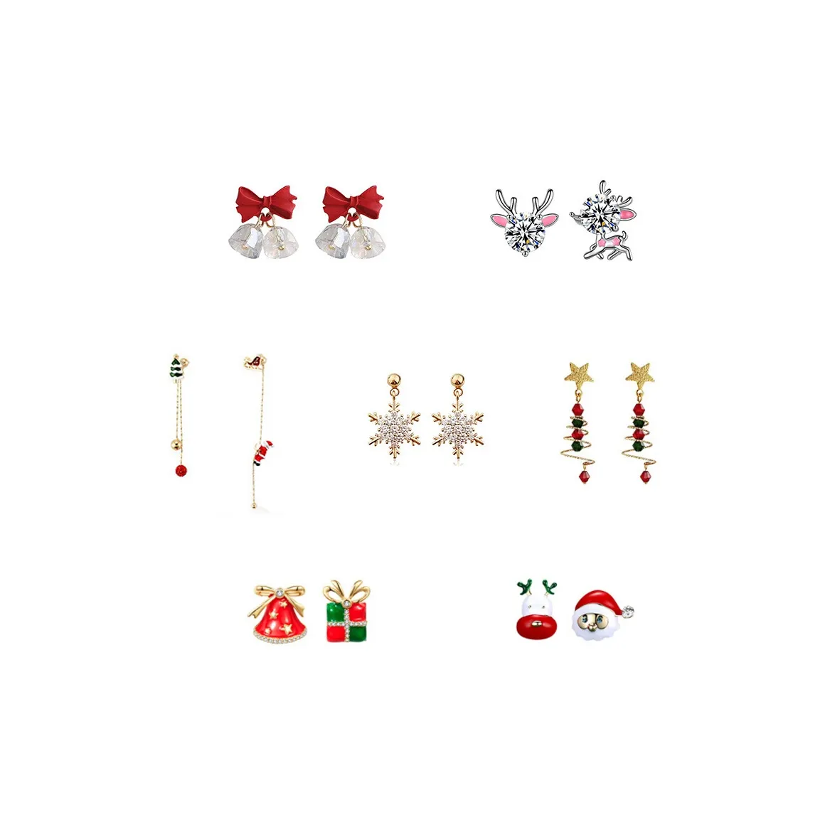 Серьги-гвоздики DJIN S925 Серебряные из стерлингового серебра для женщин