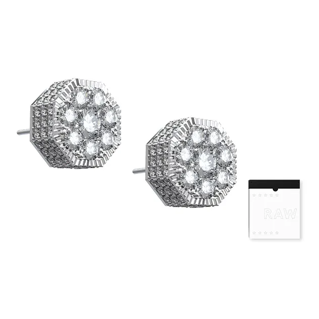 RAWNESS Медные серьги-гвоздики унисекс